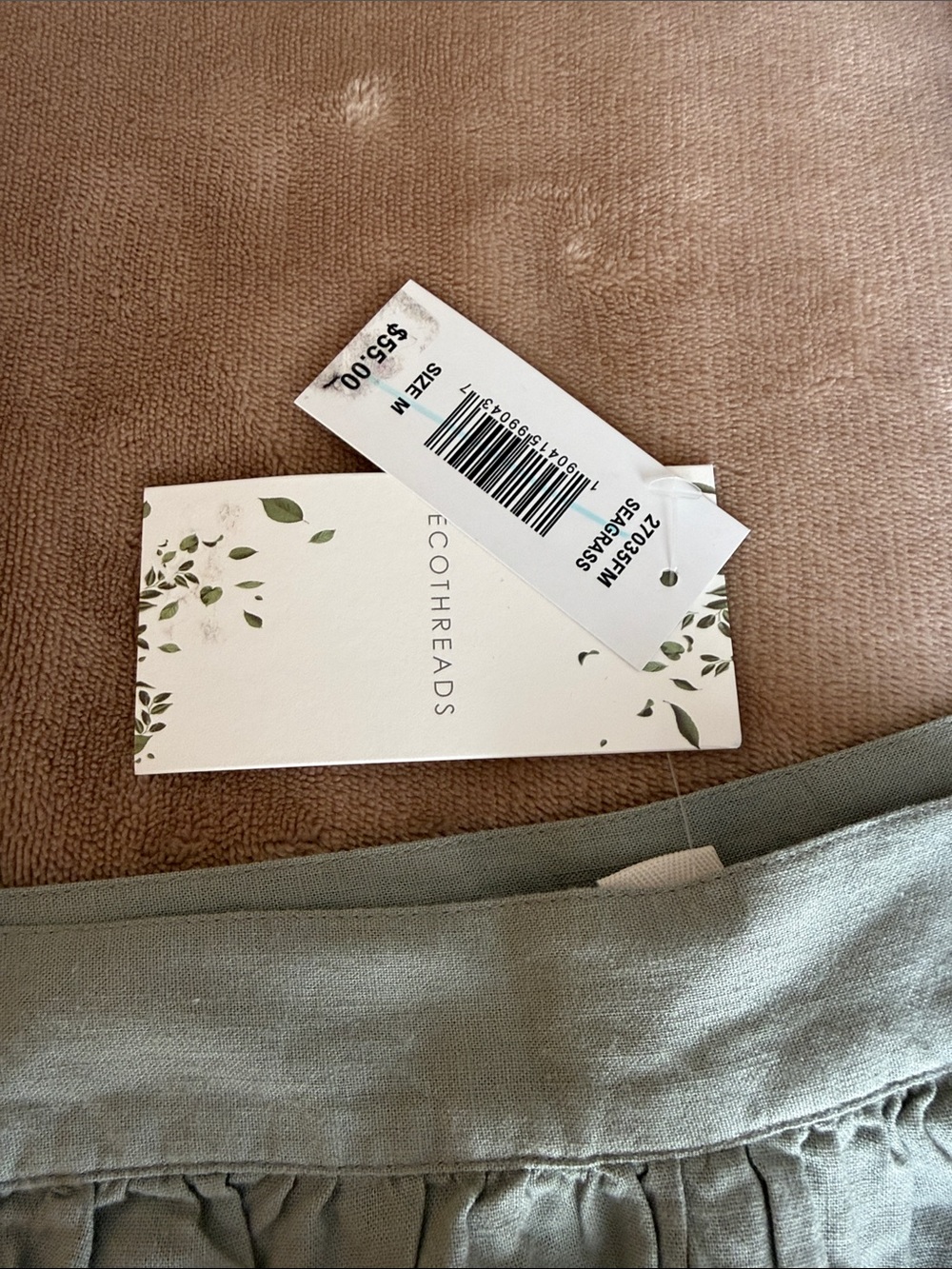 Light Sage Ruffle Strap Tank Top - Picture 2 of 7
